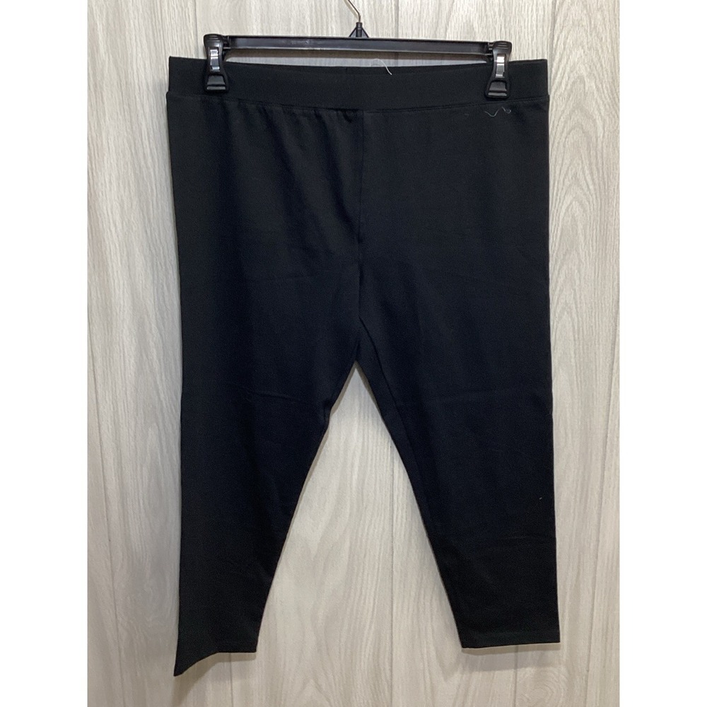 STYLE & CO Women's (Size L) Pull On Yoga Lounge Capri Pants Cotton Stretch (27G)